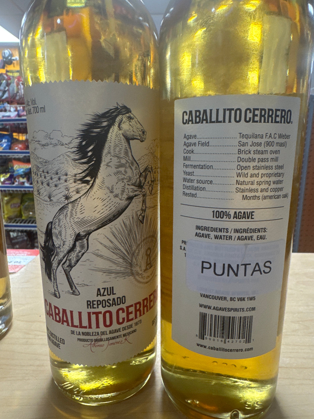 Caballito Cerrero Azul Reposado puntas