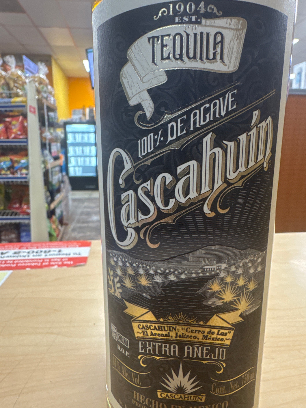 Tequila Cascahuin extra Añejo
