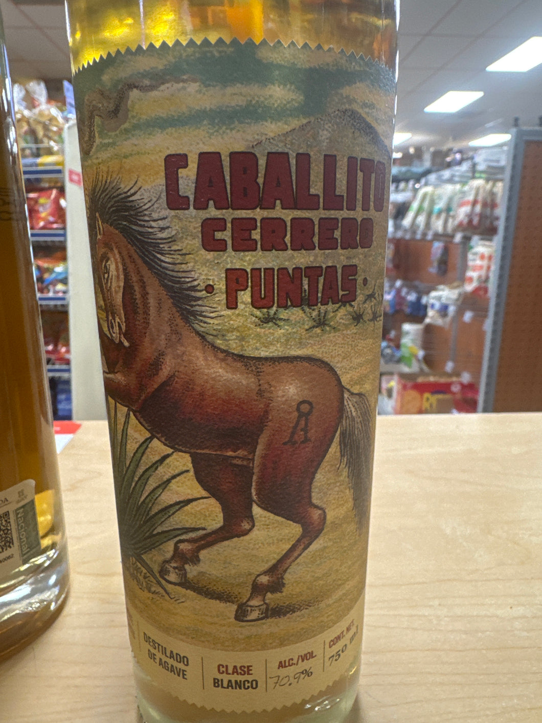 Caballito Cerrero blanco puntas