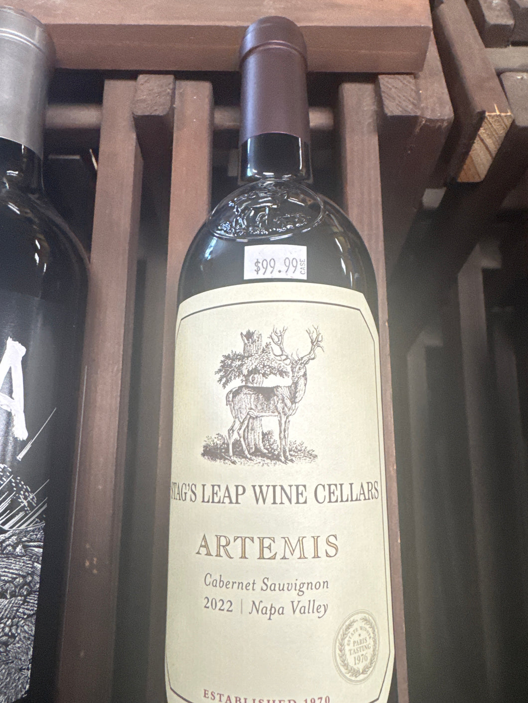 Stags Leap Wine cellar ARTEMIS 2022 Napa cabarnet Sauvignon