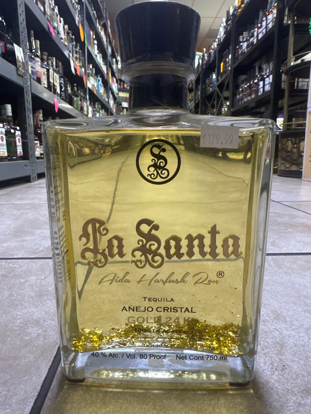 La Santa añejo Cristal