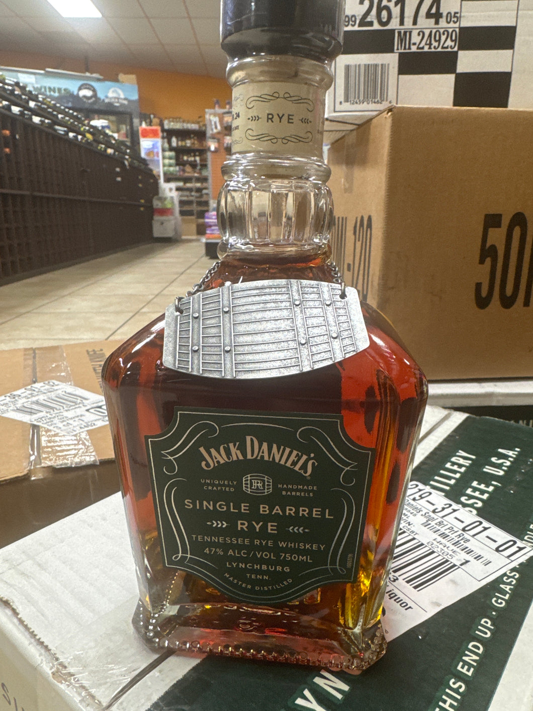 Jack Daniels single barrel rye store pick