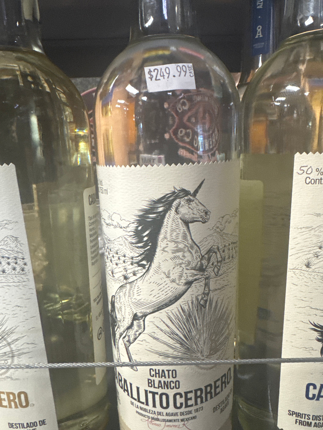 Caballito Cerrero chato blanco 55 prob