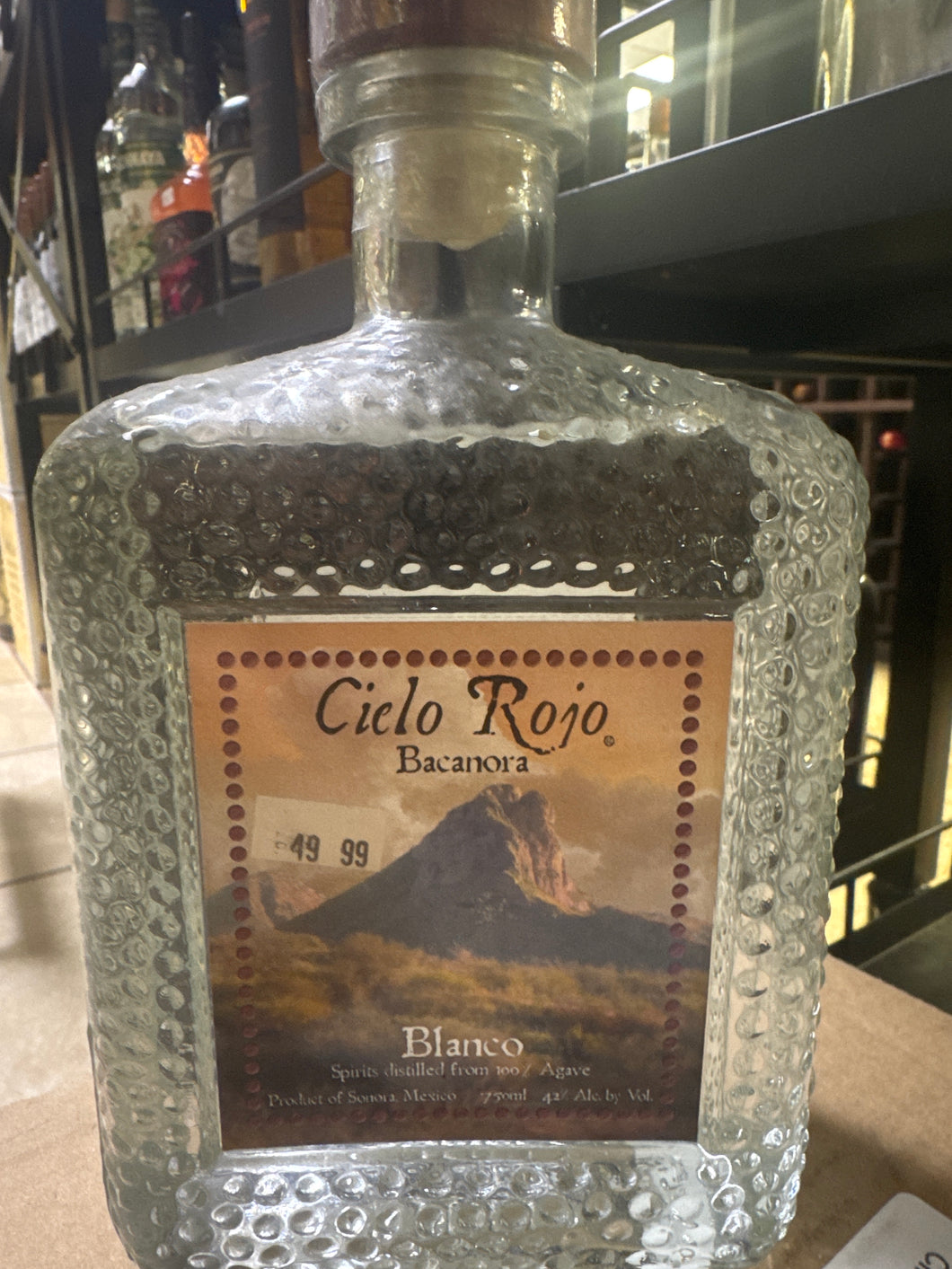 Cielo Rojo bacarora blanco