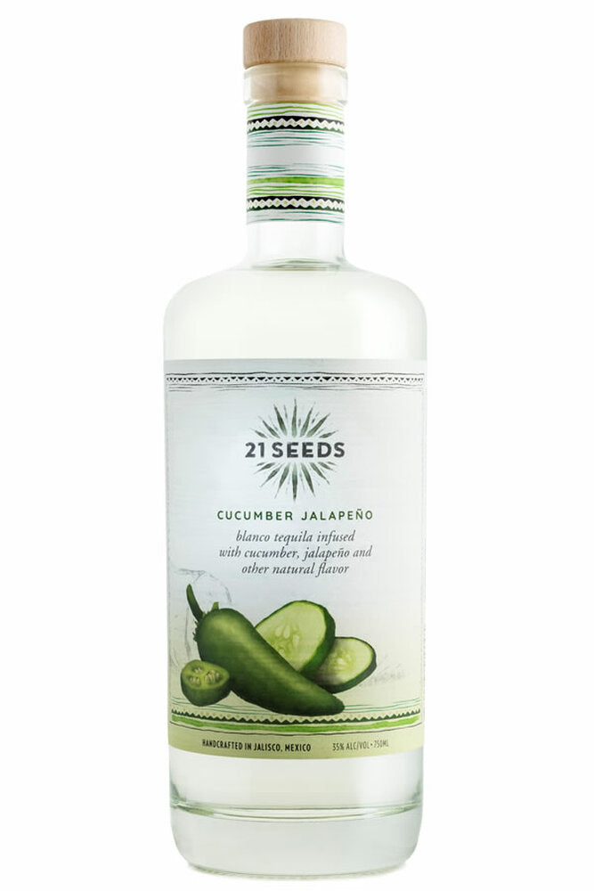 TEQUILA 21 SEED'S CUCUMBER JALAPENO INFUSE 750 ML