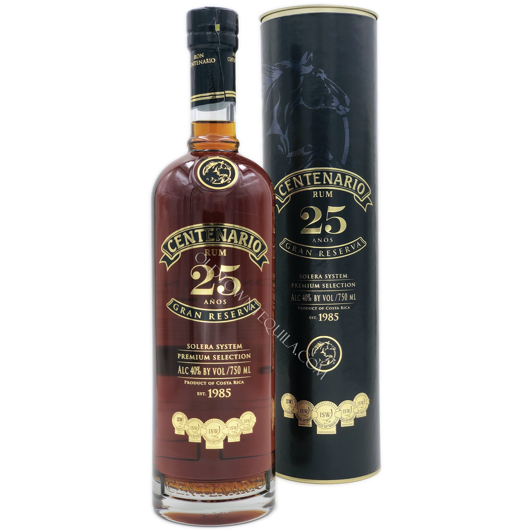 RUM CENTENARIO 25 ANOS GRAN RESERVA 750 ML