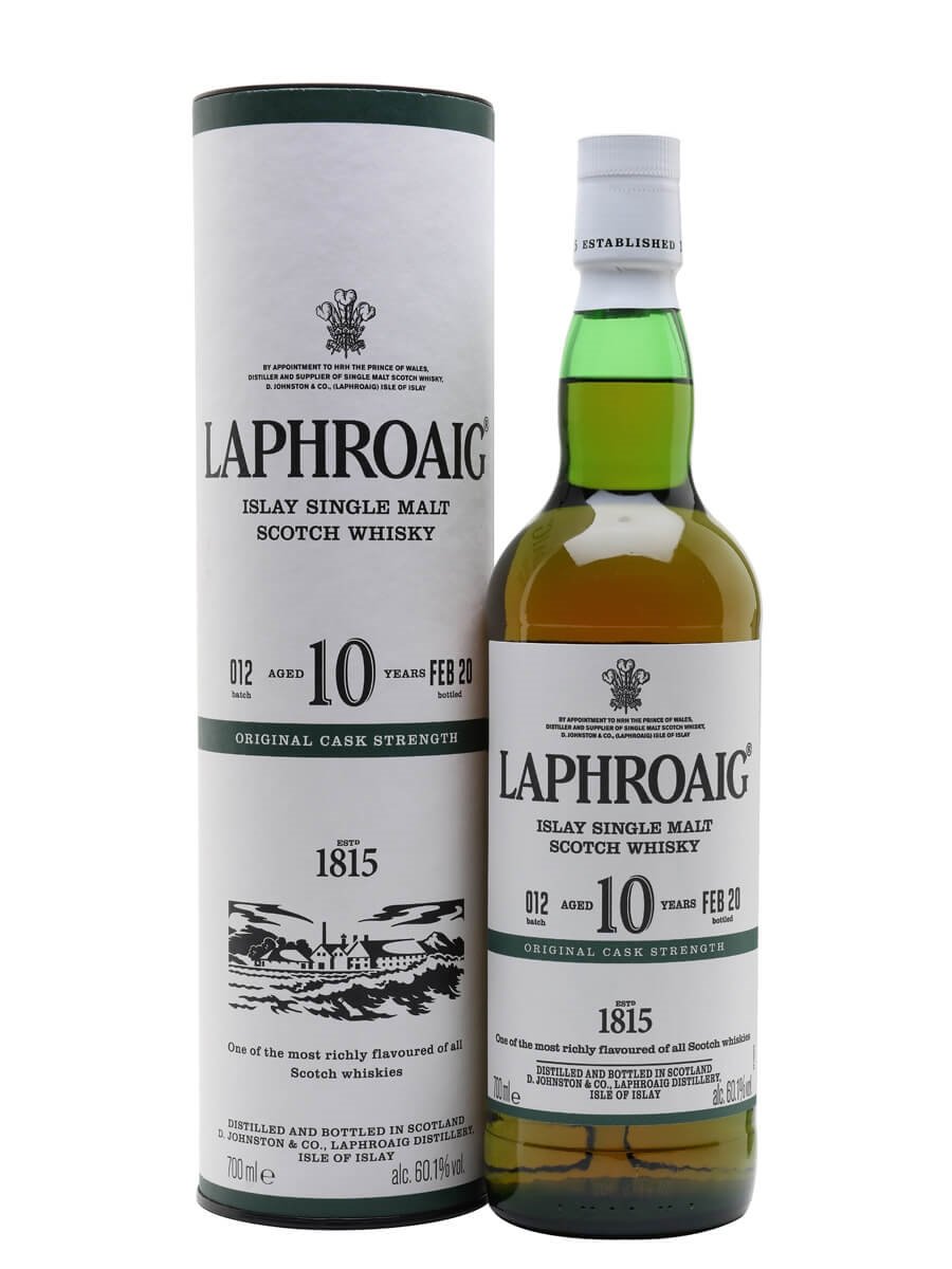 LAPHROAIG 10 YEAR CASK SCOTCH WHISKEY 750 ML
