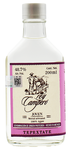 MEZCAL REY CAMPERO JOVEN TEPEXTATE 200 ML